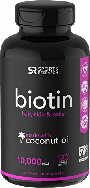 Buy Biotin for Hair Growth, Skin and Nails - 12,000mcg High Strength - 365  s (1 Year Supply) - Enriched with Coconut Oil Powder - Natural D-Biotin  (Biologically Active) - Made in